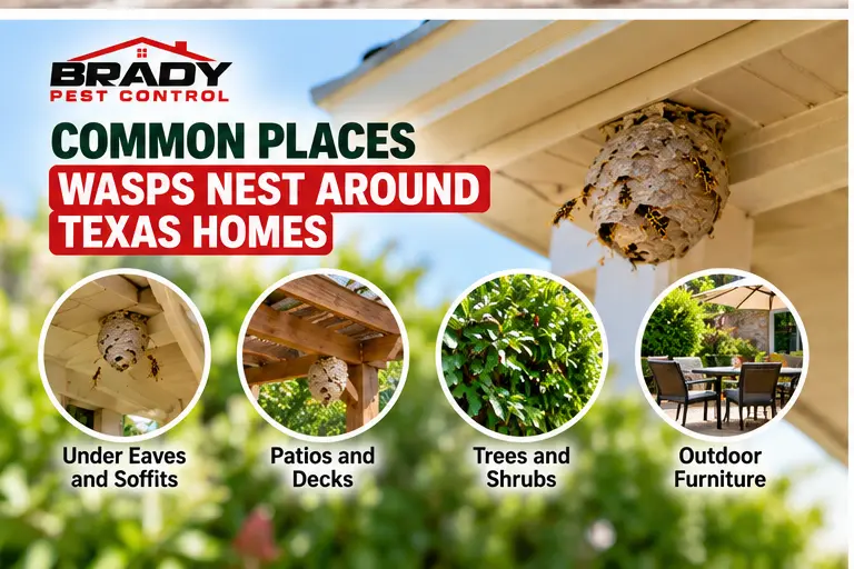 Common Types of Wasps Around Texas Homes - Brady Pest Control