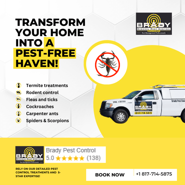 Waxahachie Pest Control Near Me - Brady Pest Control