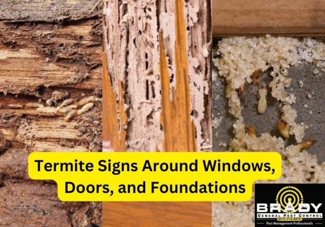 Termite Signs Around Windows, Doors, and Foundations in Midlothian, TX